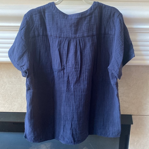 JCrew gauze popover shirt - Picture 7 of 7